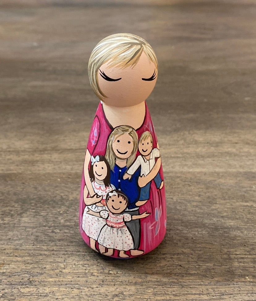 Family peg dolls on sale