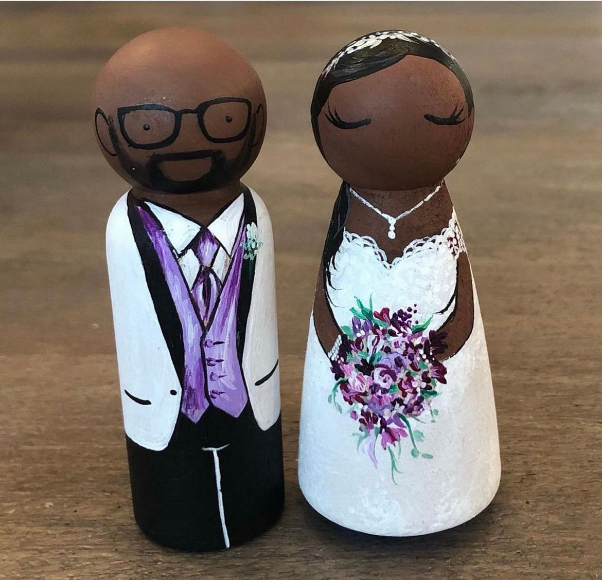 Custom Wedding Cake Topper, Bride and Groom newest Cake Figurines, Family Keepsake, Peg Doll, Heirloom Ornament, Peg People