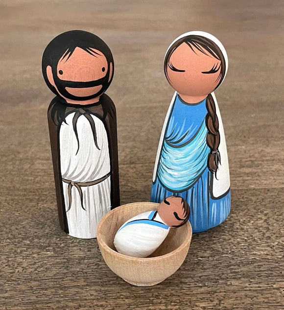 Holy Family Nativity - Separate baby Jesus in cradle