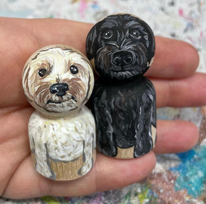 Custom Dog Peg Doll