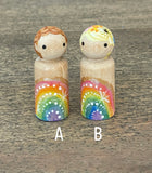 Rainbow Geode Mini Dolls