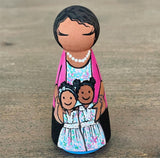 Custom Family Hugs Peg Doll