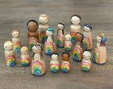 Rainbow Geode Mini Dolls