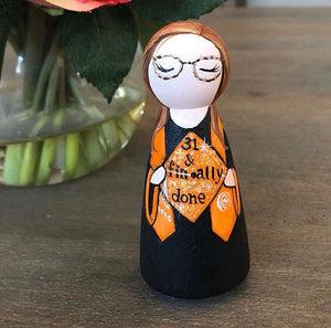 Custom Graduation Peg Doll