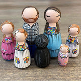 Custom Peg Doll Family