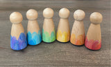 Rainbow Scallop Dolls